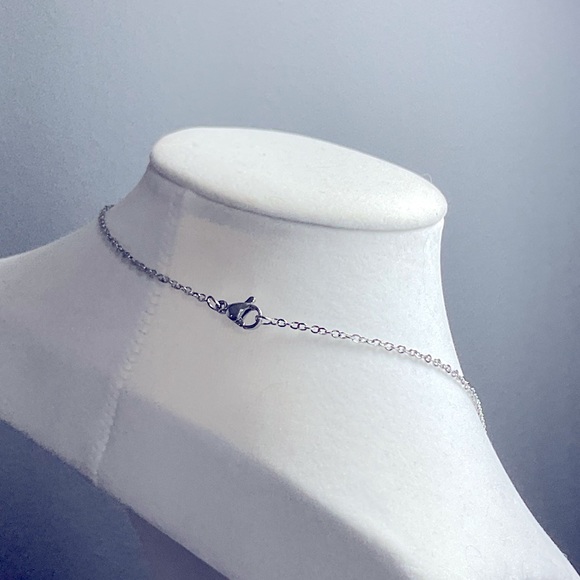 Genuine Crystal Birth Stone Pendant Necklace, GP 18” Chain. - Picture 3 of 3